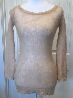 72% Mohair Made in Italy Boho Quiet Luxury Sweater Charlie & Robin Sz Small